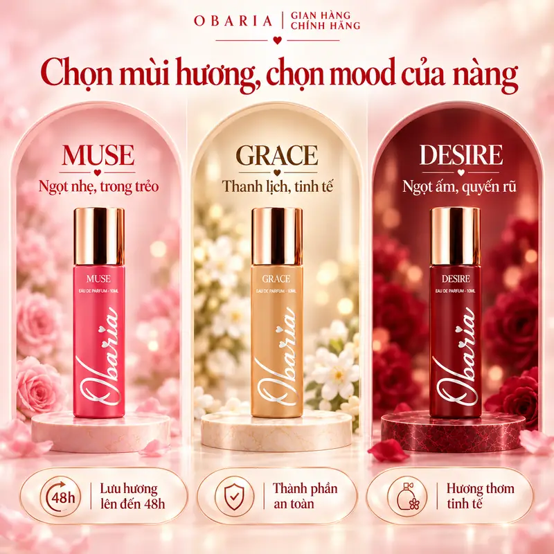 Obaria Muse hương thơm dịu mát