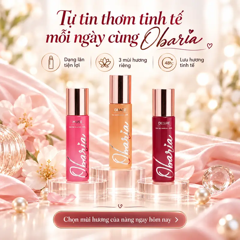 Obaria tự tin thơm tinh tế mỗi ngày